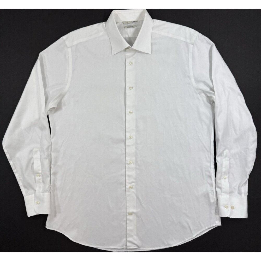 Suitsupply Traveller Shirt Mens Size 43 17 Slim Fit Oxford White Cotton Preppy